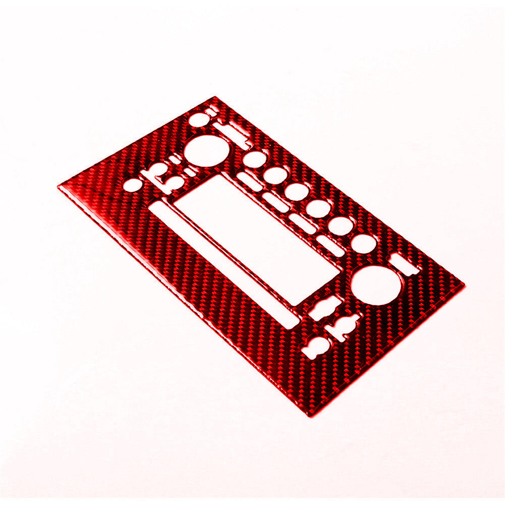 Red Carbon Fiber Center Console Storage Box Cover Trim for Camry 2012-14 v