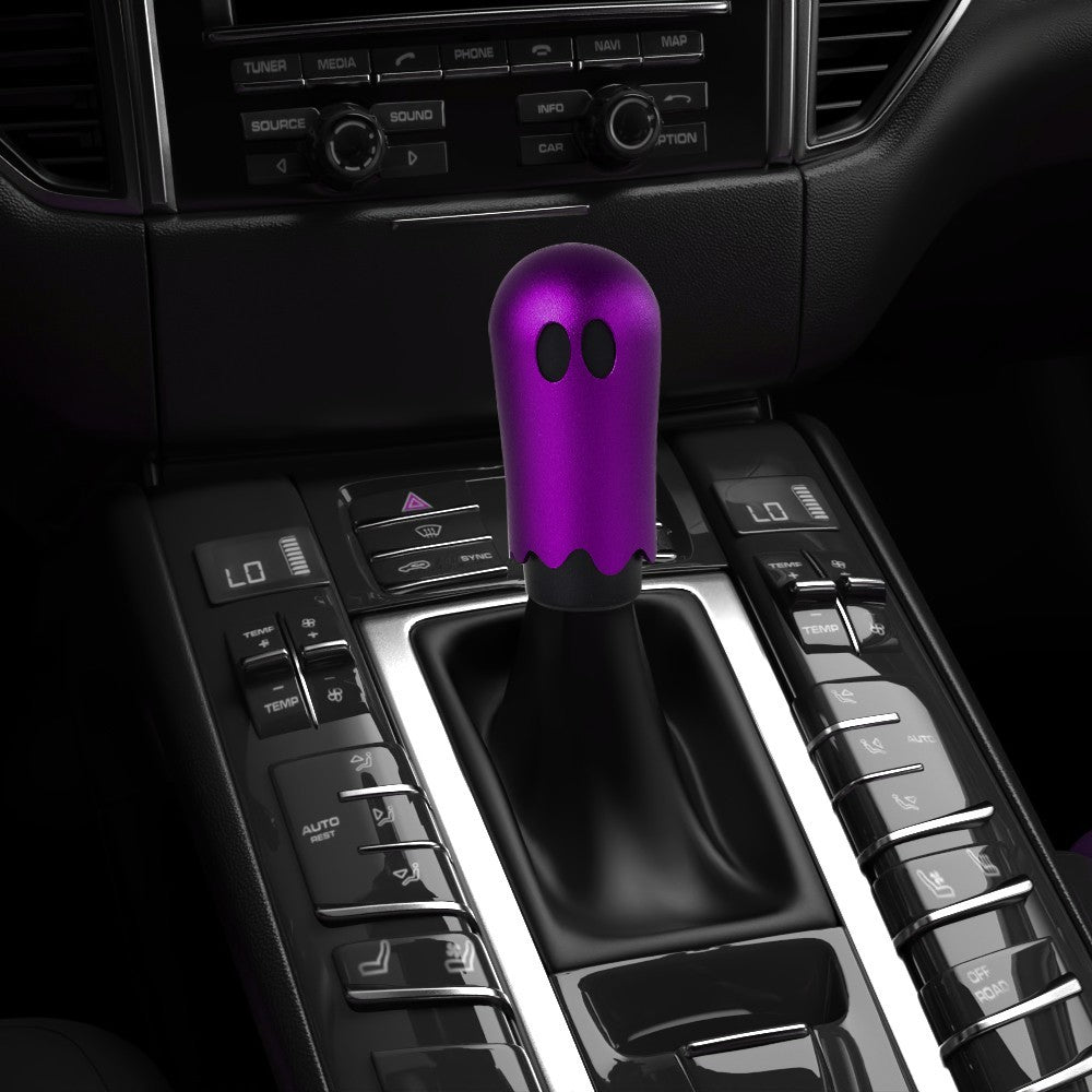 Purple JDM for Ghost Manual Gear Stick Shift Knob Shifter Cute Halloween for Ghost