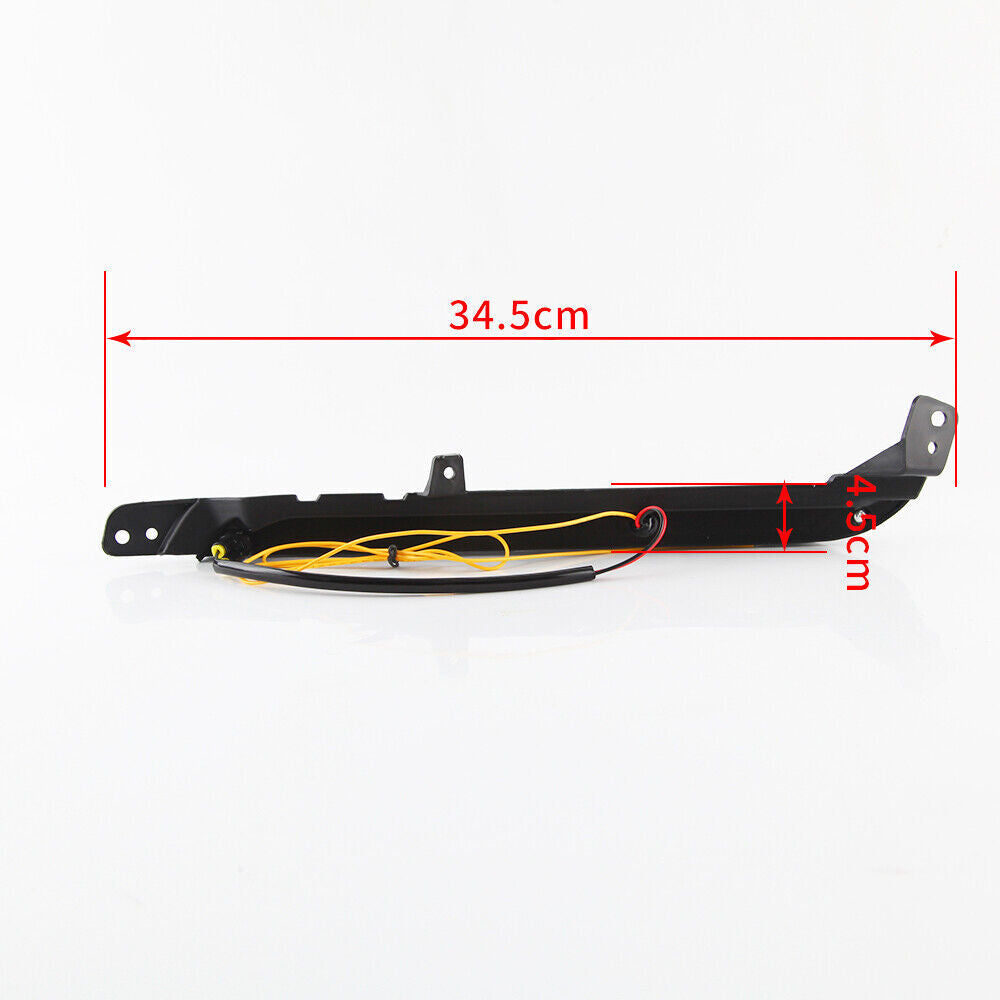 LED DRL Daytime Running Light w/ Dynamic Turn Signal For Hilux Revo 2020 2021 Q
