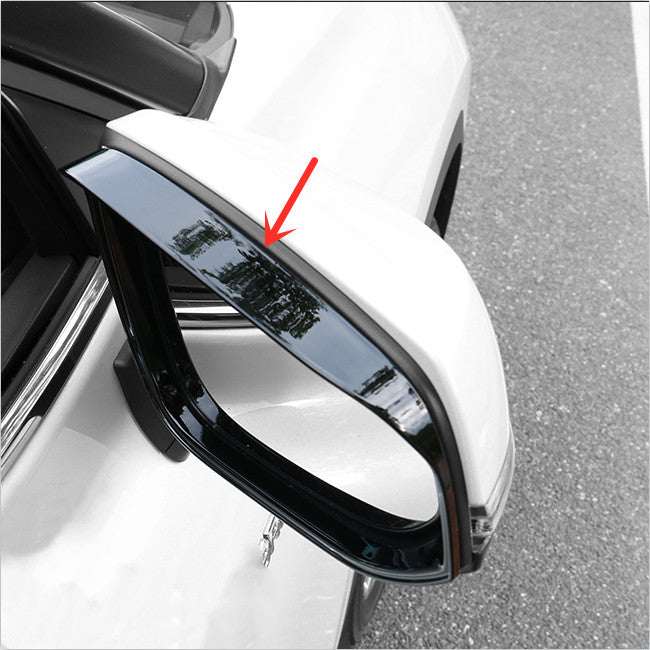 For RAV4 2019-2023 Bright black Mirror Rain Eyebrow Trim v
