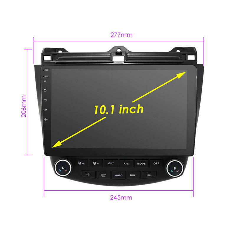 2+16G Android 2Din Car Navigation GPS Radio Multimedia Player For 03-07 Accord 7
