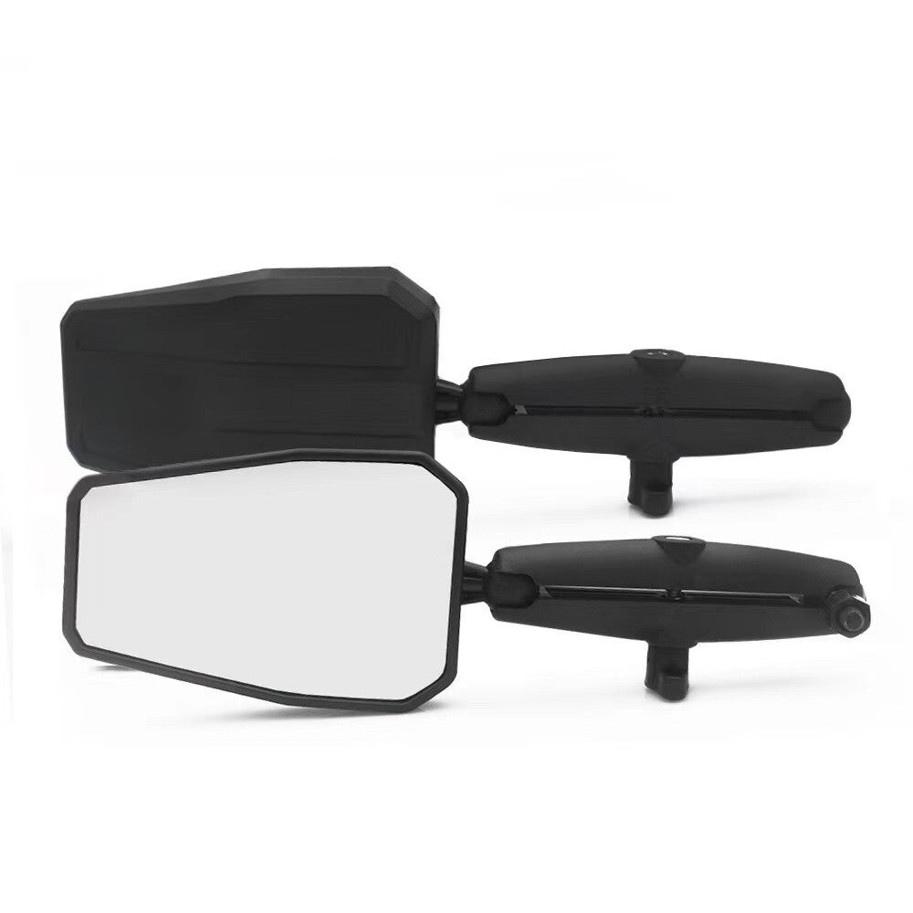 Motorcycle Two Adventure Mirrors 6 Arm 10mm x 1.25 Ball Mount Pair Set