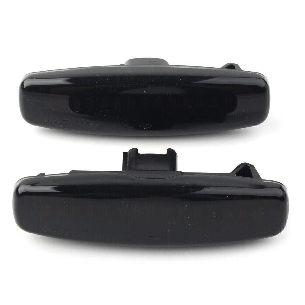LED Sequential Side Marker Light Fit for Infiniti EX25 M35 Q60 Q70 QX50 Black