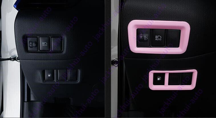 Pink style Headlight adjustment decorative cover for Toyota CHR C-HR 2018-2021