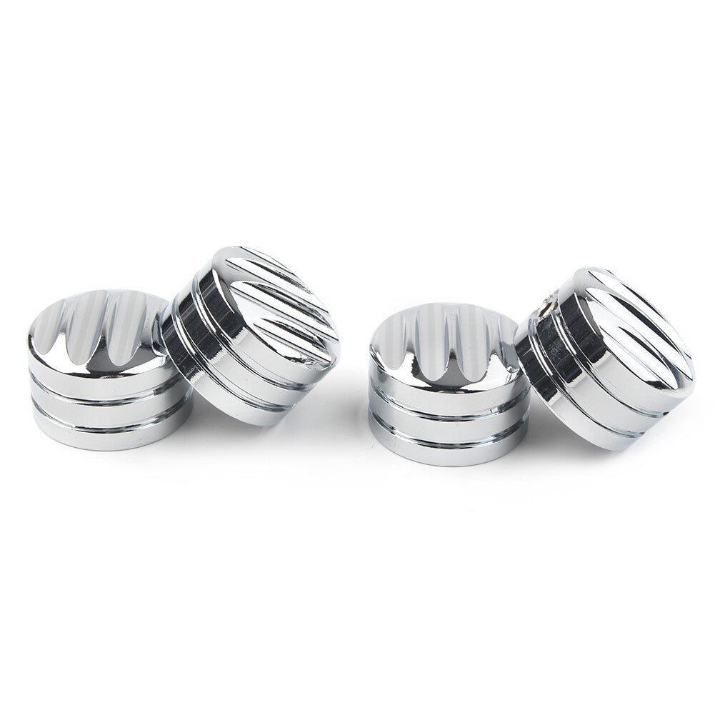 4pcs Chrome Head Bolt Cover Cap for Harley Twin Cam 1999-Later Evo 1985-1999