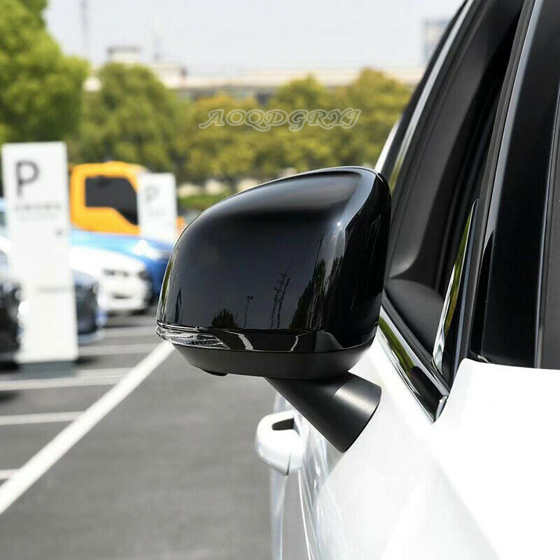 for Volvo XC40 2019-2023 Glossy Black Rear View Side Door Mirror Cap Cover Trims