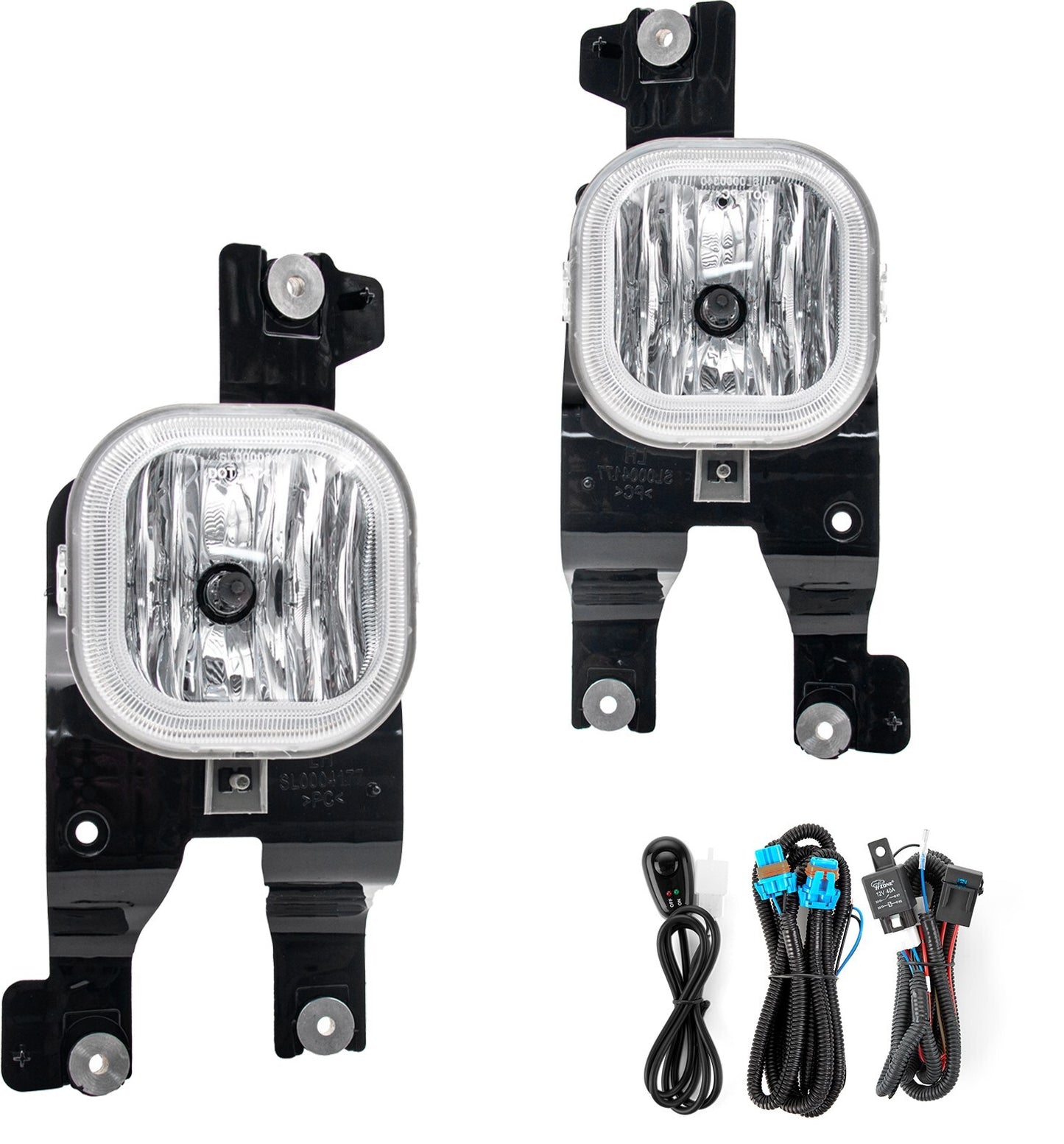Fog light assembly suitable for 2008, 2009, and 2010 for Ford F250/F350/F450 Super Duty-Free.