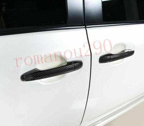 for Toyota for Sienna 2015-2020 Carbon Fiber Look Outer Door Handle Catch Cover Trim