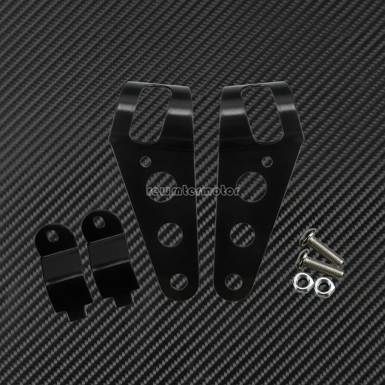 28mm-34mm Front Fork Ear Headlight Mount Brackets Motorcycle Chopper Cafe Racer Q