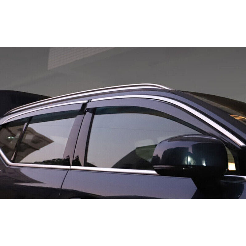 for Volvo XC40 2019-2024 side Window Visors Sun Rain Guard Deflectors W/Chrome