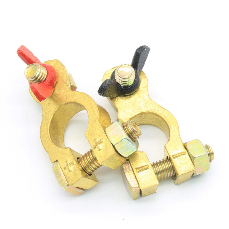 16-18mm Car SUV Battery Copper Terminal Clamp Clips Connector Negative Positive v