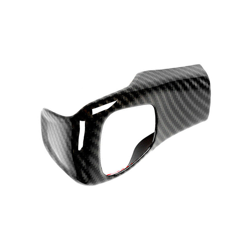 Carbon Fiber Inner Gear Lever Shift Knob Cover Trim for Jeep Cherokee 2014-2018