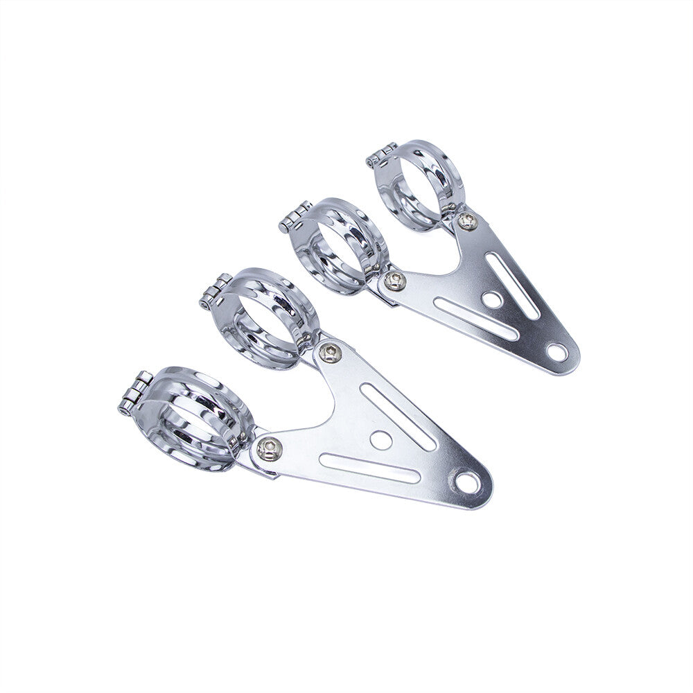 Motorcycle Metal Headlight Mount Bracket Turn Signal Light Fork Clamp 34mm-60mm Q