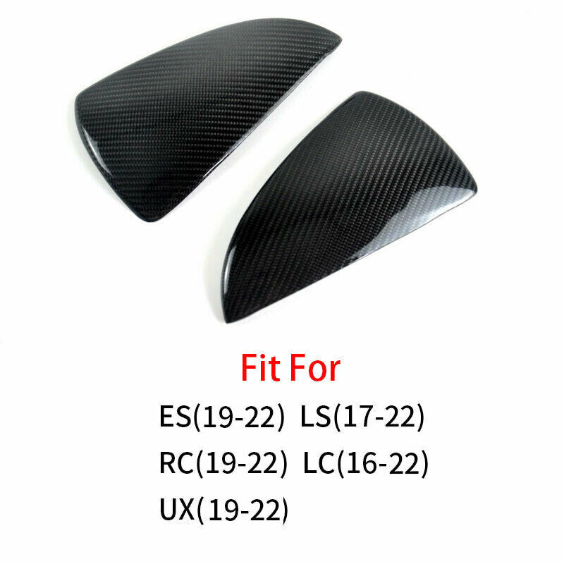 Real Carbon Fiber Side Rear View Mirror Cover Cap for Lexus UX for ES LC LS RC IS RS