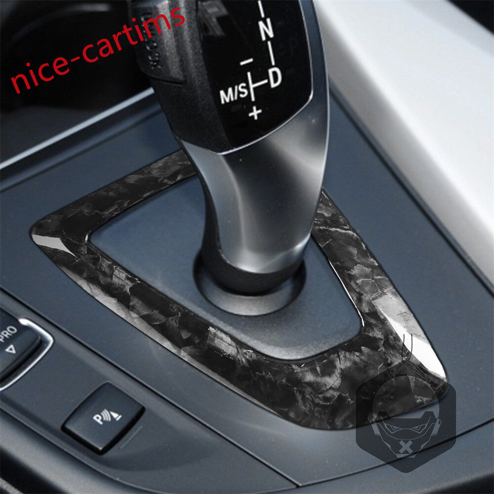 for BMW 1 2 3 4 Series 3GT F30/34 2013-19Forged Carbon Fiber Gear Shift Box Trim