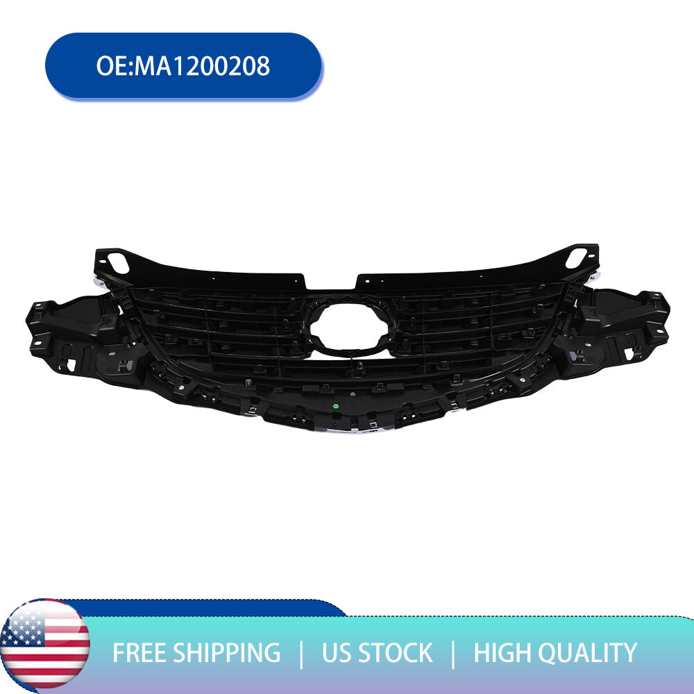 Grille Fit 2016 for Mazda CX-5 Chrome Shell with Painted Dark Gray Insert