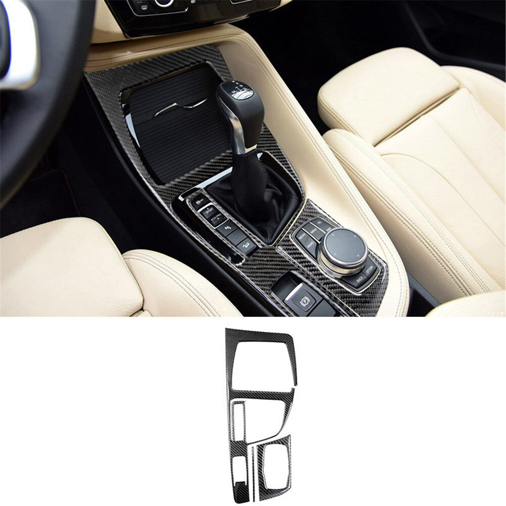 Carbon Fiber Climate Control Console Cover Sticker For Fiesta 2011-2015 v