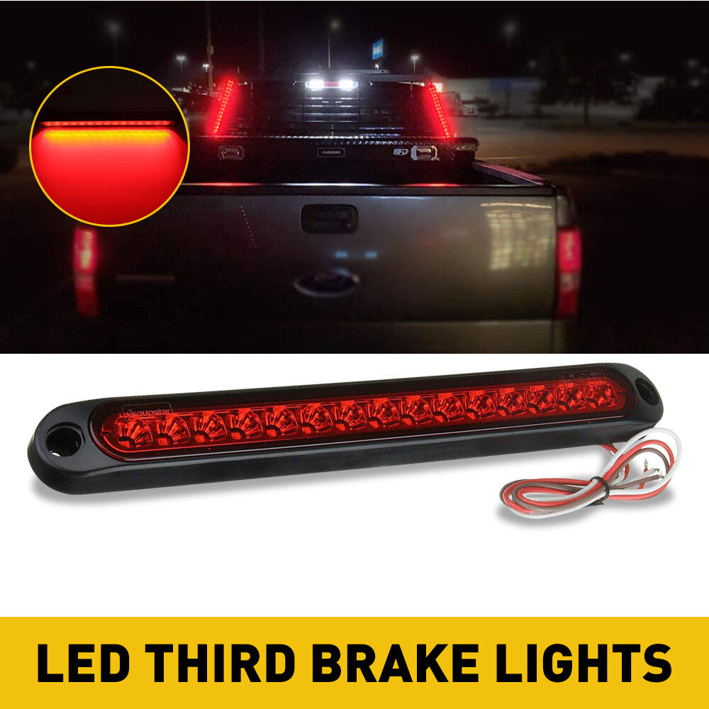 Limo Plus LED Car 3rd Rear Brake Tail Light Premium Stop Light 12V Red B- v