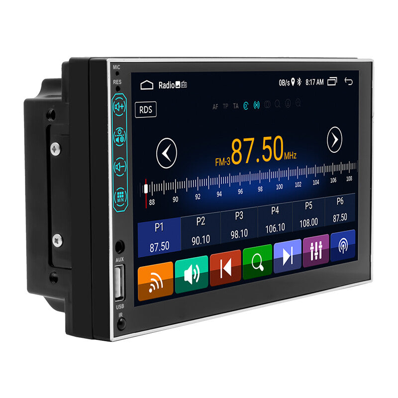 7-inch Android 10.1 2DIN Car MP5 Player with BT GPS Navigation, WIFI, Stereo FM Radio, USB/AUX, 16G