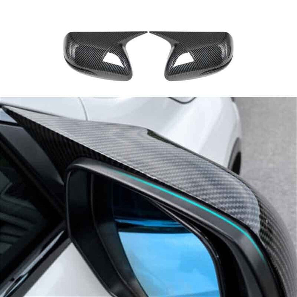 Pair Side Wing Mirror Cover Cap Carbon Fiber Color for Honda for Civic 9th 2012-2015