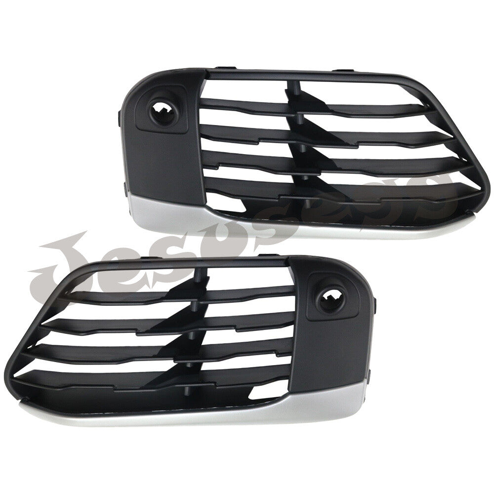 Front RHLH Bumper Cover Grille for BMW F48 X1 2016 2017 2018 2019 Matte Black