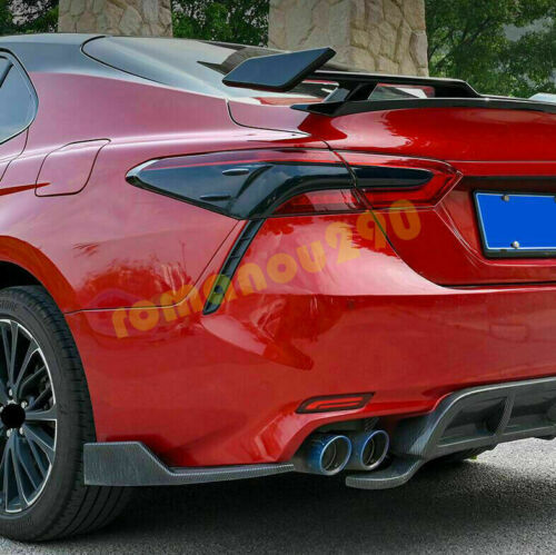 for Toyota for Camry 2018-2023 Smoked Black ABS Rear Tail Lights Shade Cover Trims