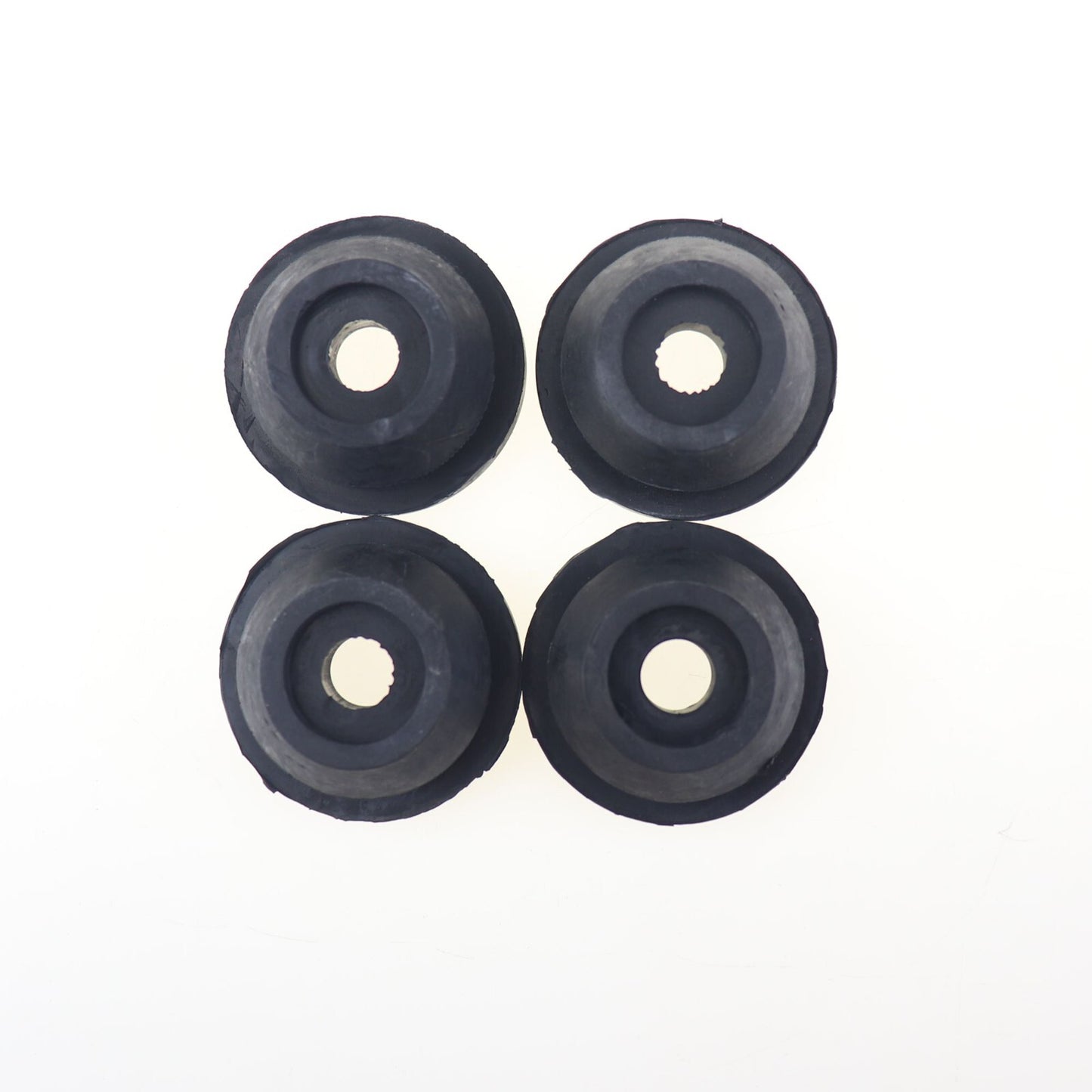 4-piece elastomeric bearing for Mercedes Cla250 2.0L L4 radiator under-insulator.