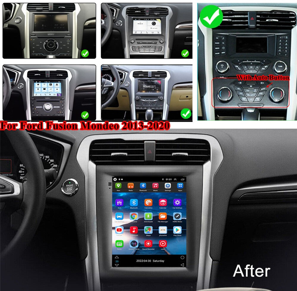 9.7w/Carplay Car Stereo Radio Head Unit GPS for Ford Fusion/ Mondeo 2013-2020