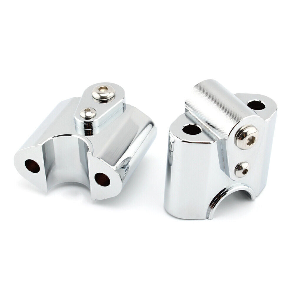 Silver Motor Handlebar Risers Handle Bar Lift Clamp Adapters for BMW R18 Q