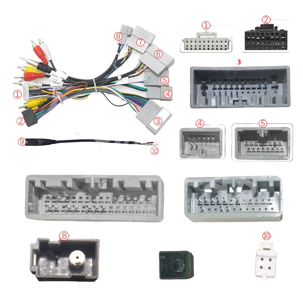 Fit for Honda for Civic 2016-2019 Radio Wiring Harness Aftermarket Connector Adapter