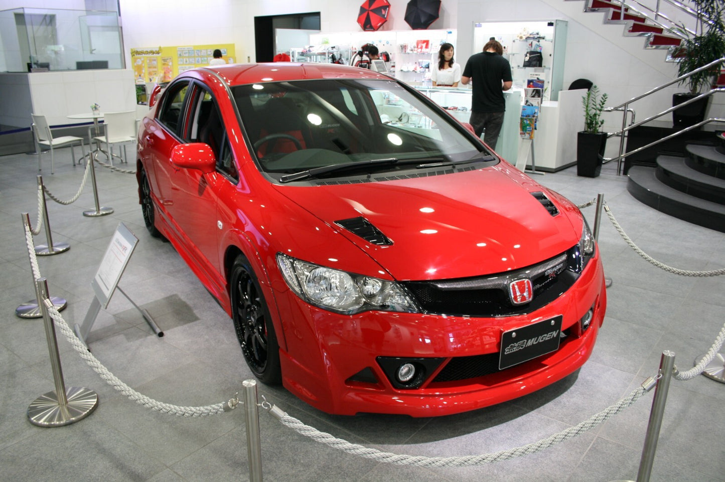 One double H FD red logo embroidered badge is suitable for Honda for Civic FD 2006-2011