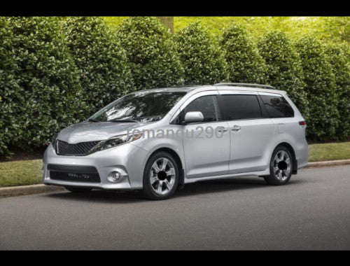 for Toyota for Sienna 2011-20 Chrome Window Visor Vent Shade Sun Rain Guard Cover 8x