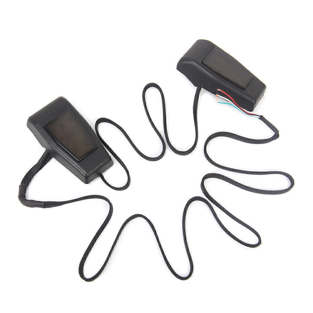 2x LED Light Tailgate Rear Window Glass Hinge Trim Fit for Jeep for Wrangler JK 2007-17 Q
