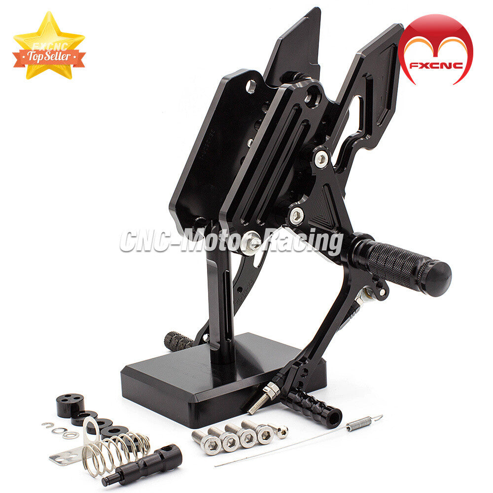 Suitable for Suzuki CNC black footrest and rear foot pedal set for GSX250R (2016-2017-2018)