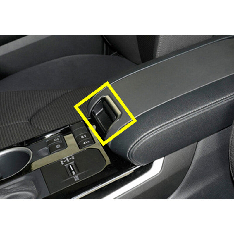 Carbon Fiber Armrest Handle Cover Trim Fit for Toyota Highlander 2020-22