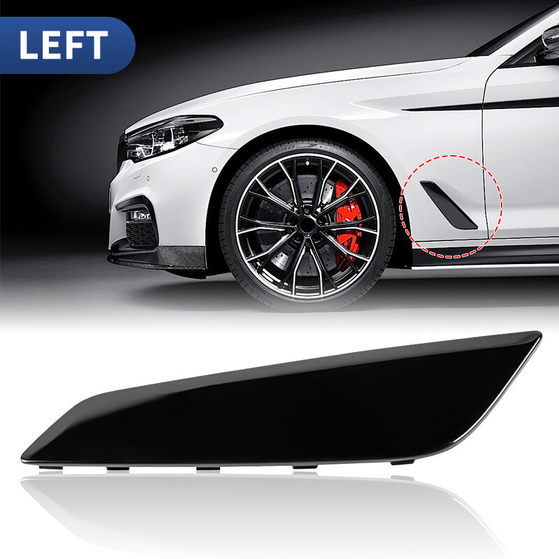 2pcs Left Right Side Fender Duct Trim Black For 2017-2020 for BMW G30 5 Series NEW
