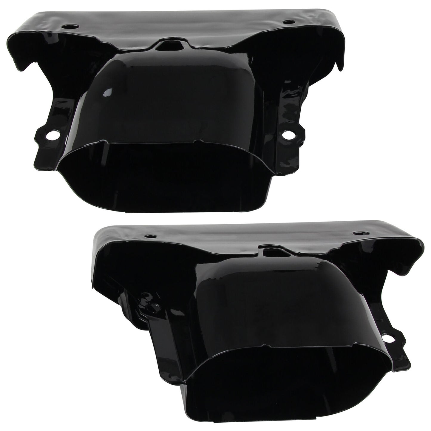 Exhaust Tips / Bezels Gloss Black for Chevy Silverado 1500 for GMC for Sierra 1500 19-23 Q