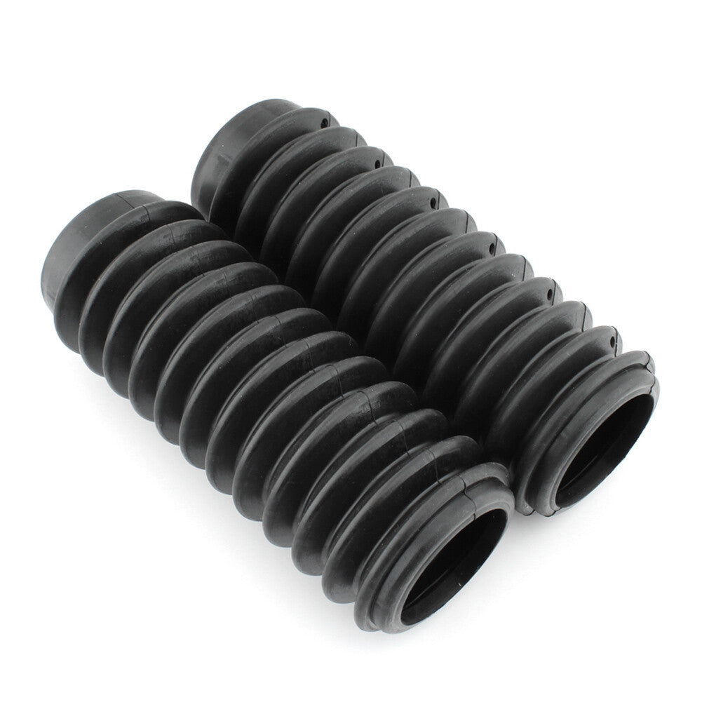 1 Pair Black Rubber Fork Gaiters Boots Rubber Covers Fit for Honda CB CL 450-750 Q