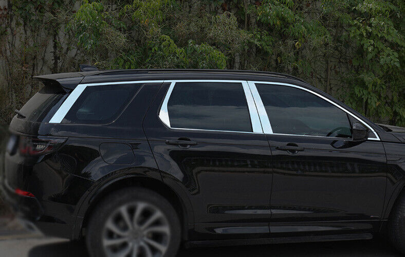 Silver Steel Windows Post Sill Molding Strip Trim 22X For Discovery Sport 20-25