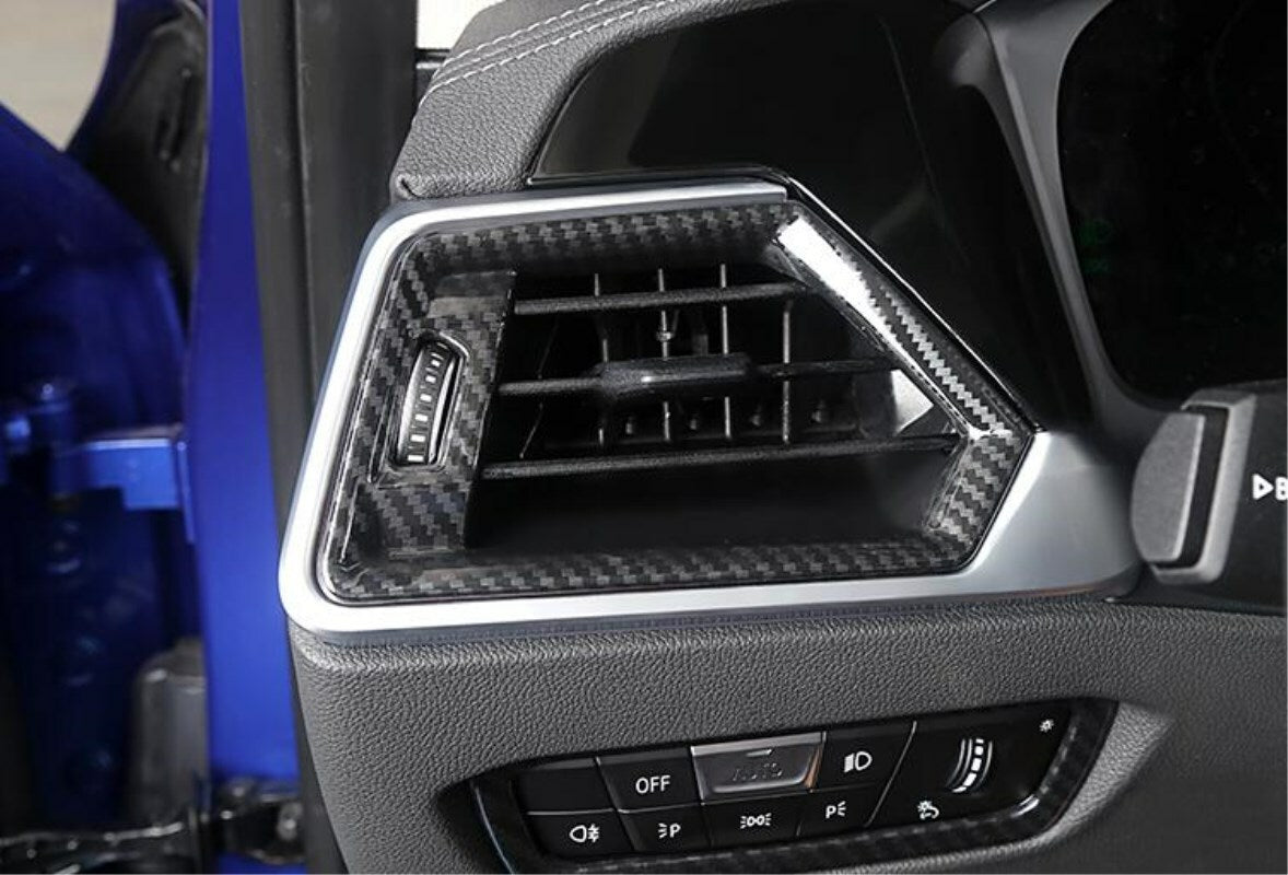 Carbon fiber Interior Side Air Vent Outlet Trim for BMW 3 Series G20 2019 2020
