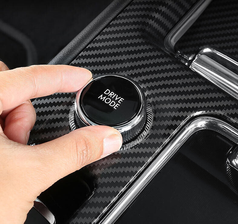 ABS Carbon Fiber Gear Panel Console Water Cup Holder for Lincoln Corsair 20-22