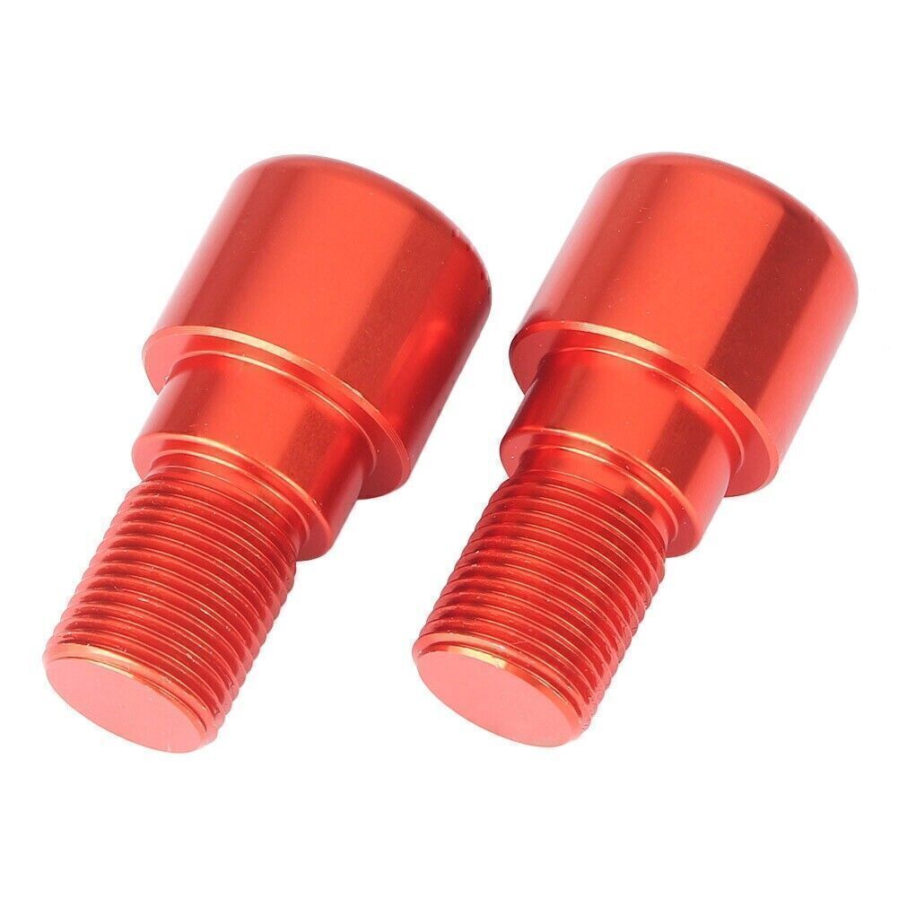 for Yamaha YZF R6 1999-05 YZF R6S 2006-12 18mm Handle Bar End Grips Plug Orange