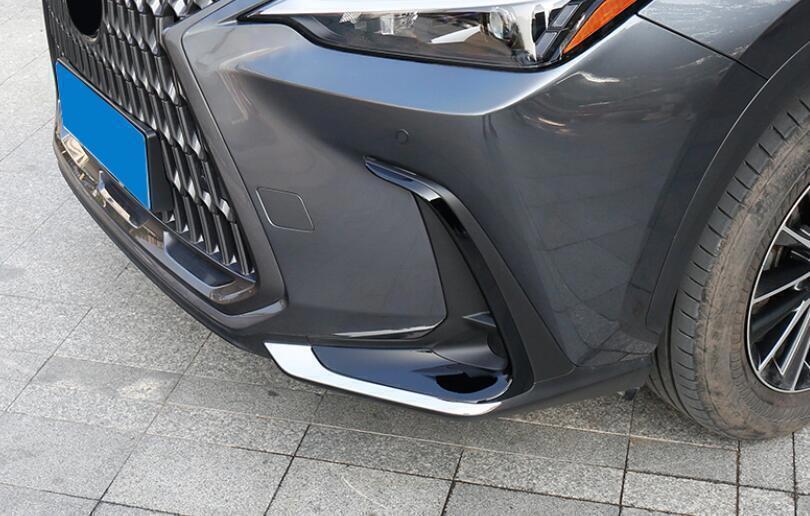 for Lexus NX250 NX350h 2022-24 Chrome Front Bumper Lip Chin Spoiler Splitter 2X