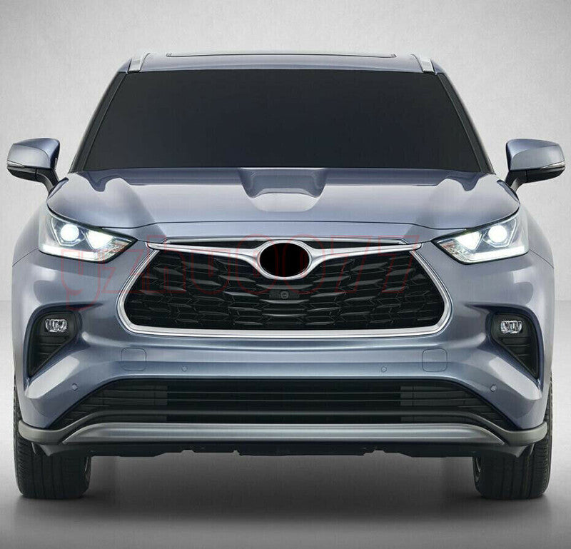 for Toyota Highlander 20-23 Chrome Front bumper Fog Light Lamp Eyelid Trim Strip