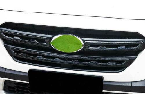 for Subaru Outback 20-23 Carbon Fiber Front Center Mesh Grille Grill Strip Trim