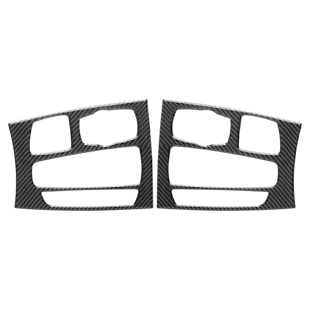 Carbon Fiber Gear Shift Panel Decor Cover Trim Sticker for BMW X5 X6 F15 F16 RHD
