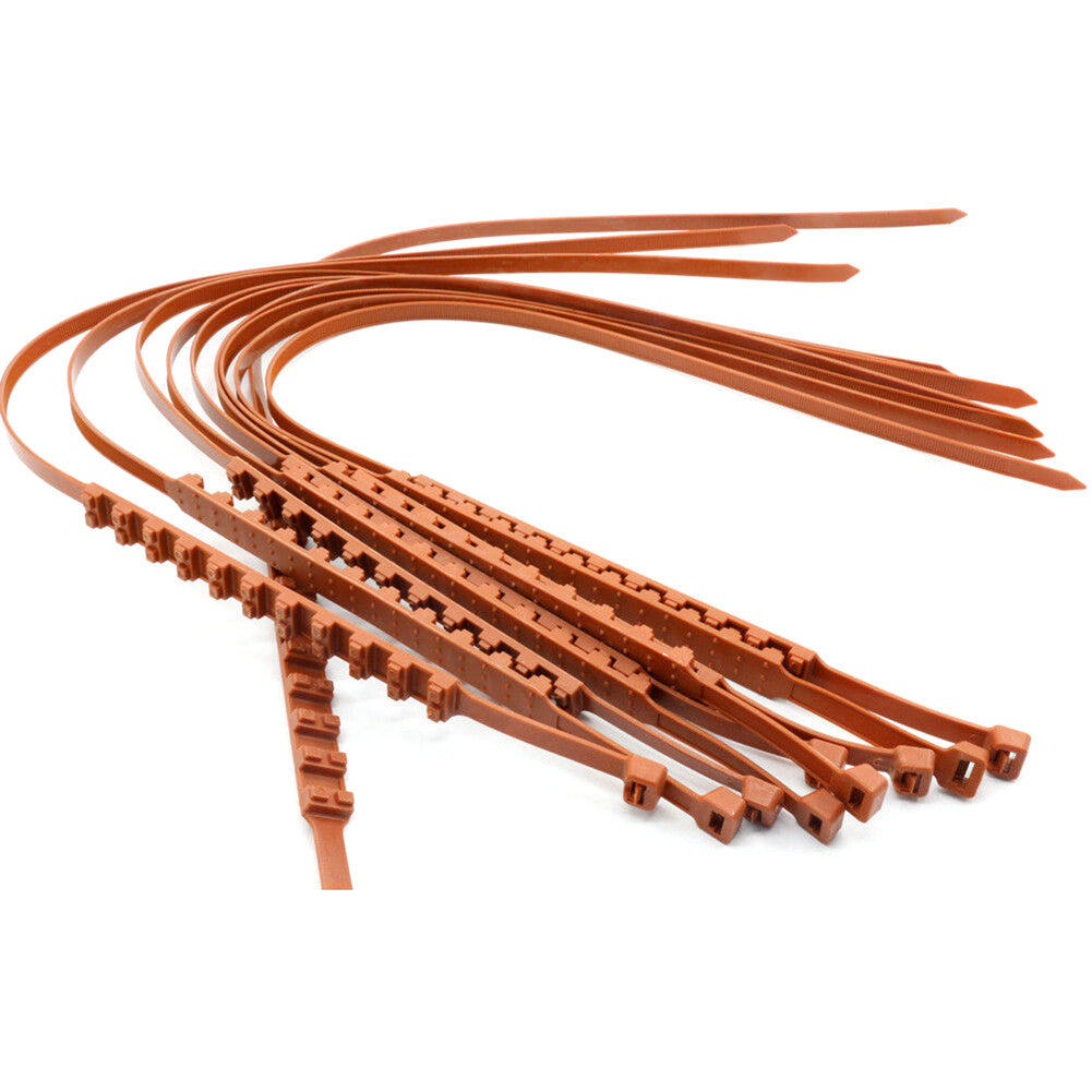 10Pack 2mm Car Nylon Anti-Skid Chains Tendon Wheel Belt For 175-295 Wide Tyre H