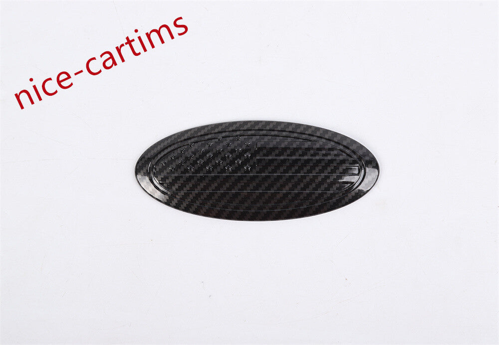 Carbon ABS Car Rear Logo Decorative Cover for Ford F150 /Bronco /Bronco Sport
