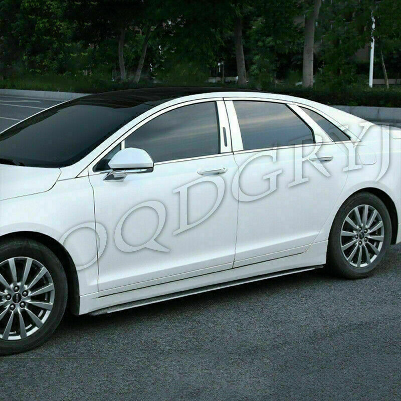 10X for Lincoln MKZ 2013-2020 Chrome Pillar Post Panel Covers w/Keypad Cutout