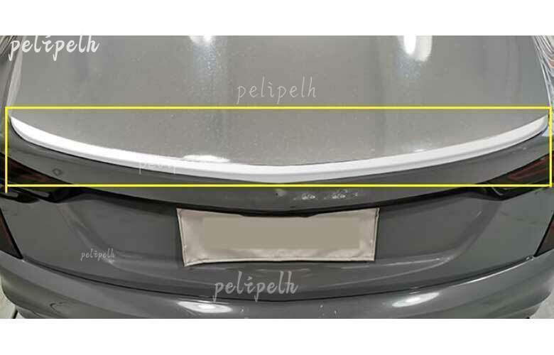 for Cadillac CT6 2019-2020 Pearl White Rear Spoiler Tail Trunk Lip Wing Bar B n